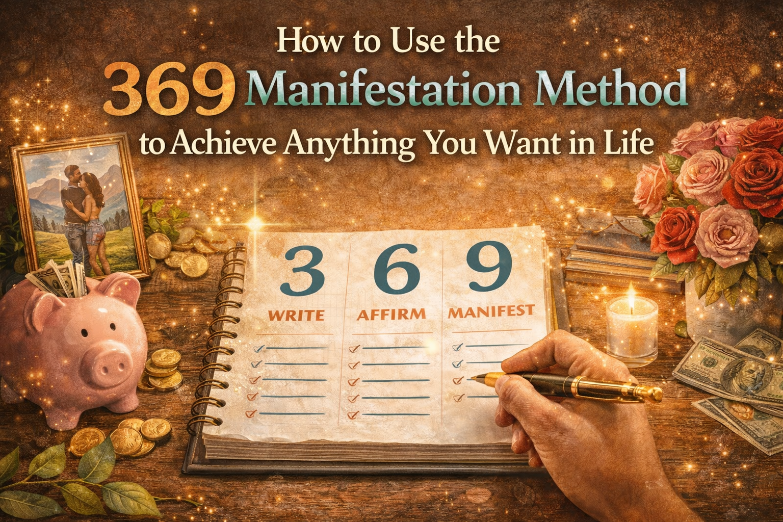 Learn how to use the powerful 369 manifestation method to attract love, money, health, and success.