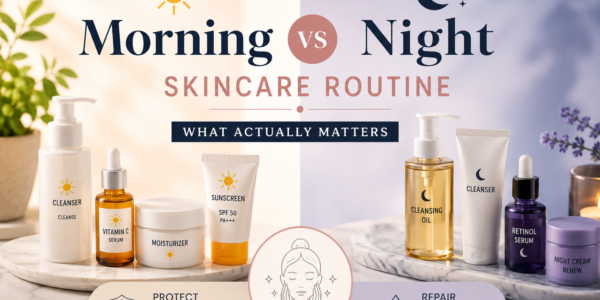 orning Vs night skin care routine